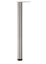 Picture of Peter Meier 34 1/4" Hamburg Leg in Hamburg Brushed Steel (615-8S-ST)