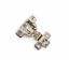 Picture of Salice 1 1/4" Overlay Dowel Mounting Hinge - (2 Cam) in Nickel for 106° Opening Angle