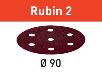 Picture of Abrasive sheet Rubin 2 STF D90/6 P220 RU2/50